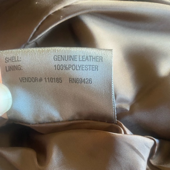 Beautiful Wilson’s Leather Brown Perforated Jacket - Picture 7 of 8